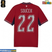 Tschechische Republik Tomas Soucek #22 Heimtrikot EM 2024 Kurzarm